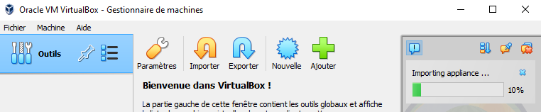 Attente importation