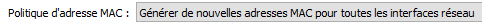 Politique d'adresse MAC